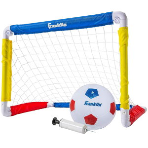 Franklin Sports Kids Mini Soccer Goal Sets - Backyard + Indoor Mini Net and Ball Set with Pump - Portable Folding Youth Soccer Goal Sets for Kids + To