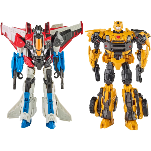 Transformers: Reactivate Video Game-Inspired Bumblebee and Starscream 2-Pack, 6.5-inch Converting Action Figures, 8+