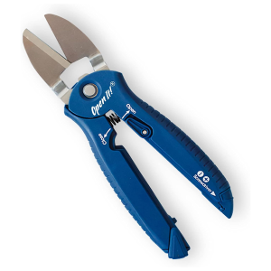 Zibra Open-It! All-In-One Multi Tool with Heavy-Duty Scissors, Box Cutter, Screwdriver, and Package Opener, Blue