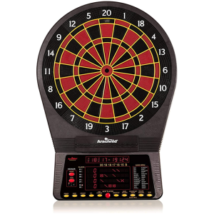 Arachnid Cricket Pro 800 Electronic Dartboard with NylonTough Segments for Improved Durability and Playability and Micro-Thin Segment Dividers for Red