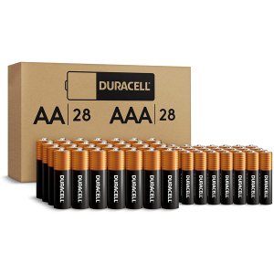 Duracell Coppertop AA + AAA Batteries, 56 Count Pack Double A and Triple A Alkaline Battery with Power Boost Ingredients, Long-lasting Power (Ecommerc