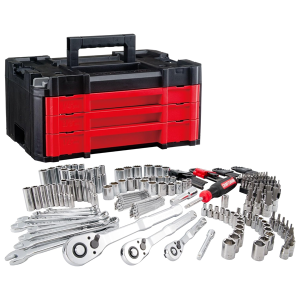 CRAFTSMAN Versastack Mechanics Tool Set, 1/4 in, 3/8 in, and 1/2 in Drive, 230 Piece (CMMT45306)